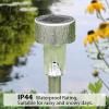 imageSOLPEX 16 Pack Solar Outdoor Lights Pathway Stainless Steel Solar Lights Outdoor WaterproofLED Landscape Lighting Walkway for LandscapePatioLawnYardDrivewayCold WhiteMulticolor