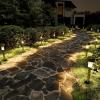 imageSOLPEX 16 Pack Solar Outdoor Lights Pathway Stainless Steel Solar Lights Outdoor WaterproofLED Landscape Lighting Walkway for LandscapePatioLawnYardDrivewayCold WhiteWarm White