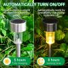 imageSOLPEX 16 Pack Solar Outdoor Lights Pathway Stainless Steel Solar Lights Outdoor WaterproofLED Landscape Lighting Walkway for LandscapePatioLawnYardDrivewayCold WhiteWarm White