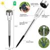 imageSOLPEX 16 Pack Solar Outdoor Lights Pathway Stainless Steel Solar Lights Outdoor WaterproofLED Landscape Lighting Walkway for LandscapePatioLawnYardDrivewayCold WhiteMulticolor