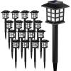 imageSOLPEX 16 Pack Solar Path Lights  Outdoor Garden Yard ampamp Landscape Warm WhiteCold White