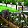imageSOLPEX 16 Pack Solar Path Lights  Outdoor Garden Yard ampamp Landscape Warm WhiteCold White