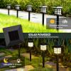 imageSOLPEX 16 Pack Solar Path Lights  Outdoor Garden Yard ampamp Landscape Warm WhiteWarm White