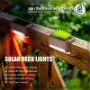 imageSOLPEX 20 Pack Solar Deck Lights Outdoor Waterproof Led Lights for Outdoor Stairs Step Fence Yard Patio and PathwayWarm WhiteColor Changing