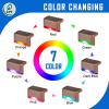 imageSOLPEX 20 Pack Solar Deck Lights Outdoor Waterproof Led Lights for Outdoor Stairs Step Fence Yard Patio and PathwayWarm WhiteColor Changing