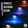 imageSOLPEX 20 Pack Solar Deck Lights Outdoor Waterproof Led Lights for Outdoor Stairs Step Fence Yard Patio and PathwayWarm WhiteColor Changing