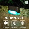 imageSOLPEX 20 Pack Solar Deck Lights Outdoor Waterproof Led Lights for Outdoor Stairs Step Fence Yard Patio and PathwayWarm WhiteColor Changing