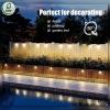 imageSOLPEX 20 Pack Solar Deck Lights Outdoor Waterproof Led Lights for Outdoor Stairs Step Fence Yard Patio and PathwayWarm WhiteWarm White