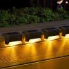 imageSOLPEX 20 Pack Solar Deck Lights Outdoor Waterproof Led Lights for Outdoor Stairs Step Fence Yard Patio and PathwayWarm WhiteWarm White