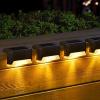 imageSOLPEX 20 Pack Solar Deck Lights Outdoor Waterproof Led Lights for Outdoor Stairs Step Fence Yard Patio and PathwayWarm WhiteWarm White