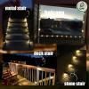 imageSOLPEX 20 Pack Solar Deck Lights Outdoor Waterproof Led Lights for Outdoor Stairs Step Fence Yard Patio and PathwayWarm WhiteWarm White