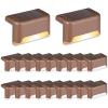 imageSOLPEX 20 Pack Solar Deck Lights Outdoor Waterproof Led Lights for Outdoor Stairs Step Fence Yard Patio and PathwayWarm WhiteWarm White