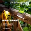 imageSOLPEX 20 Pack Solar Deck Lights Outdoor Waterproof Led Lights for Outdoor Stairs Step Fence Yard Patio and PathwayWarm WhiteWarm White