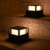 imageSOLPEX 6 Pack Solar Post Cap Lights Bright Warm White LED LightingSolar Fence Post Lights Fit 4X45X5 Deck or Patio WoodenVinyl Posts