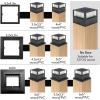 imageSOLPEX 8 LED 20 lumens Solar Post Cap Lights 4 Pack Bright Warm White LED LightingSolar Fence Post Lights Fit 4X45X5 Deck or Patio WoodenVinyl Posts