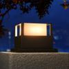 imageSOLPEX 8 LED 20 lumens Solar Post Cap Lights 4 Pack Bright Warm White LED LightingSolar Fence Post Lights Fit 4X45X5 Deck or Patio WoodenVinyl Posts