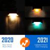 imageSOLPEX Color Changing Solar Deck Lights 16 Pack Waterproof LED Lights for Decks Stairs Fences Yards and Patios