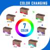 imageSOLPEX Color Changing Solar Deck Lights 16 Pack Waterproof LED Lights for Decks Stairs Fences Yards and Patios