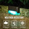 imageSOLPEX Color Changing Solar Deck Lights 16 Pack Waterproof LED Lights for Decks Stairs Fences Yards and Patios