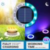 imageSOLPEX Color Changing Solar Ground Lights Solar Garden Lights Outdoor Waterproof Solar Powered Backyard Decor Landscape Lighting for Pathway Patio Pool AreaWalkway 8 Packs12