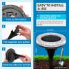 imageSOLPEX Color Changing Solar Ground Lights Solar Garden Lights Outdoor Waterproof Solar Powered Backyard Decor Landscape Lighting for Pathway Patio Pool AreaWalkway 8 Packs12