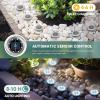 imageSOLPEX Mini Solar Ground Lights 10 Pack Solar Lights Outdoor Waterproof Pathway Lights Solar Powered Solar Garden Lights Landscape Lighting for Yard Driveway Walkway Warm WhiteCool White