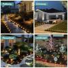 imageSOLPEX Mini Solar Ground Lights 10 Pack Solar Lights Outdoor Waterproof Pathway Lights Solar Powered Solar Garden Lights Landscape Lighting for Yard Driveway Walkway Warm WhiteWarm White
