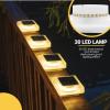 imageSOLPEX Outdoor Post Cap Lights  35 Lumens 30 LED Super Bright Warm White 2 Pack for Fence Deck or Patio