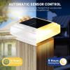imageSOLPEX Outdoor Post Cap Lights  35 Lumens 30 LED Super Bright Warm White 2 Pack for Fence Deck or Patio