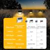 imageSOLPEX Solar Fence Lights 12 Pack Solar Powered Deck Lights Outdoor Waterproof4 LEDs Solar Step Lighting for Stair Stairway Patio Porch Pathway Walkway Garden Cold WhiteWarm White