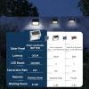 imageSOLPEX Solar Fence Lights 12 Pack Solar Powered Deck Lights Outdoor Waterproof4 LEDs Solar Step Lighting for Stair Stairway Patio Porch Pathway Walkway Garden Cold WhiteCold White