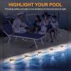 imageSOLPEX Solar Fence Lights 6 LEDs Solar Lights Outdoor Waterproof Solar Powered for Deck Stair Front Porch Balcony Walkway Garden Yard Patio Pool Decor IP65 Waterproof 4 Pack Warm WhiteBrown
