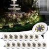 imageSOLPEX Solar Ground Lights 8 Pack Solar Lights Outdoor Waterproof 8 LED Solar Powered Landscape Lighting for Garden Yard Patio Pathway Driveway Walkway Cool WhiteWarm White
