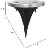 imageSOLPEX Solar Ground Lights 8 Pack Solar Lights Outdoor Waterproof 8 LED Solar Powered Landscape Lighting for Garden Yard Patio Pathway Driveway Walkway Cool WhiteWarm White