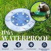 imageSOLPEX Solar Ground Lights 8 Pack Solar Lights Outdoor Waterproof 8 LED Solar Powered Landscape Lighting for Garden Yard Patio Pathway Driveway Walkway Cool WhiteWarm White
