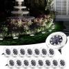 imageSOLPEX Solar Ground Lights 8 Pack Solar Lights Outdoor Waterproof 8 LED Solar Powered Landscape Lighting for Garden Yard Patio Pathway Driveway Walkway Cool WhiteWhite