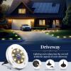 imageSOLPEX Solar Ground Lights 8 Pack Solar Lights Outdoor Waterproof 8 LED Solar Powered Landscape Lighting for Garden Yard Patio Pathway Driveway Walkway Cool WhiteWarm White