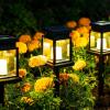 imageSOLPEX Solar Lanterns Outdoor Waterproof 8 Pack Solar Lights Outdoor LED Hanging Lantern Lights Candle Effect Decorative Lights with Stakes for Outside Garden Patio Porch Yard Pathway