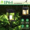 imageSOLPEX Solar Lanterns Outdoor Waterproof 8 Pack Solar Lights Outdoor LED Hanging Lantern Lights Candle Effect Decorative Lights with Stakes for Outside Garden Patio Porch Yard Pathway