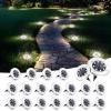 imageSOLPEX Solar Lights Outdoor Waterproof 12 Pack Solar Ground Lights Solar Garden Lights Landscape Lighting for Pathway Driveway Patio Backyard Walkway Cool WhiteCool White
