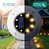 imageSOLPEX Solar Lights Outdoor Waterproof 12 Pack Solar Ground Lights Solar Garden Lights Landscape Lighting for Pathway Driveway Patio Backyard Walkway Cool WhiteWarm White