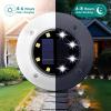 imageSOLPEX Solar Lights Outdoor Waterproof 12 Pack Solar Ground Lights Solar Garden Lights Landscape Lighting for Pathway Driveway Patio Backyard Walkway Cool WhiteCool White