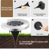 imageSOLPEX Solar Lights Outdoor Waterproof 12 Pack Solar Ground Lights Solar Garden Lights Landscape Lighting for Pathway Driveway Patio Backyard Walkway Cool WhiteWarm White