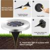 imageSOLPEX Solar Lights Outdoor Waterproof 12 Pack Solar Ground Lights Solar Garden Lights Landscape Lighting for Pathway Driveway Patio Backyard Walkway Cool WhiteWarm White
