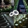 imageSOLPEX Solar Lights Outdoor Waterproof 12 Pack Solar Ground Lights Solar Garden Lights Landscape Lighting for Pathway Driveway Patio Backyard Walkway Cool WhiteCool White