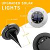 imageSOLPEX Solar Lights Outdoor Waterproof 12 Pack Solar Ground Lights Solar Garden Lights Landscape Lighting for Pathway Driveway Patio Backyard Walkway Cool WhiteWarm White