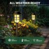 imageSOLPEX Solar Lights for Outside Solar Outdoor Pathway Garden Lights Waterproof Solar Powered Landscape Lighting for Yard Garden Pathway Patio Porch Walkway Driveway 8 PackCold WhiteWarm White