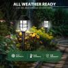 imageSOLPEX Solar Lights for Outside Solar Outdoor Pathway Garden Lights Waterproof Solar Powered Landscape Lighting for Yard Garden Pathway Patio Porch Walkway Driveway 8 PackCold WhiteCold White