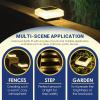 imageSOLPEX Solar Outdoor Lights  25 Lumens 30 LED 6 Pack Warm White for Fence Deck or Patio
