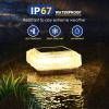 imageSOLPEX Solar Outdoor Post Cap Lights 25 Lumens 30 LED Bright for Fence Deck Patio 4x4 5x5 6x6 Wood or Vinyl Posts 6 Pack Warm White
